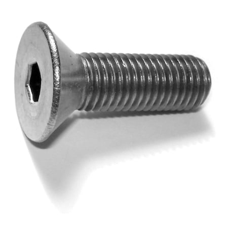Midwest Fastener 5/16"-24 Socket Head Cap Screw, Flat, Plain 18-8 Stainless Steel, 1 in Length, 5 PK 79188